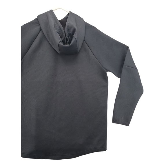 RUSSELL Sweatshirt Men's Long Sleeve Hooded High Neck Pullover Drawstring Gray M - Picture 9 of 10